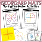 Spring Fine Motor Activities | Spring Geoboard Mats