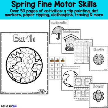 Preview of Spring Fine Motor Skills Packet