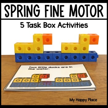 Preview of Spring Fine Motor Skills Task Boxes - Morning Tubs - Fine Motor Activities