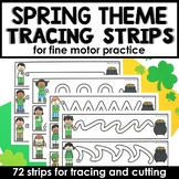 Spring Fine Motor Tracing for Pre-Writing and Cutting Prac