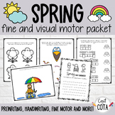 Spring Fine and Visual Motor Occupational Therapy Packet