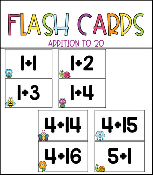 Spring Flash Cards to 20! by Reading and Rainbows | TPT