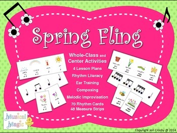 Preview of Spring Fling!  - Engaging Rhythm Literacy, Composing and Playing Activities
