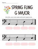Spring Fling G Major Position Bass Clef