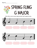 Spring Fling G Major Position Treble Clef