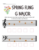 Spring Fling G Major Position Treble and Bass Clef