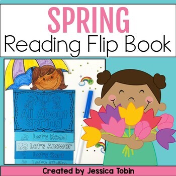 Preview of Spring Reading Activity Flip Book with Writing & Craft - Good for Bulletin Board