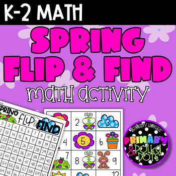 Preview of Spring Flip & Find to 100/120 Math Activity | Number Recognition | Corners