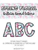 Spring Floral Bulletin Board Letters (Classroom Decor)