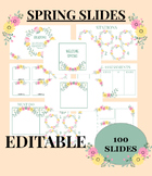 Spring Floral Google Slides Editable Template