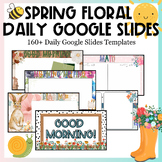 Spring Floral Google Slides Templates Watercolor Plants An