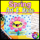 Spring Flower Art and Writing Prompt Worksheets, Art & Write