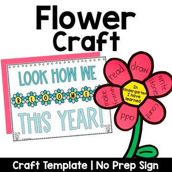 Preview of Flower Craft Spring Bulletin Board End of the Year