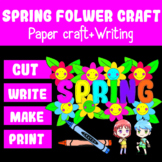Spring Flower Bulletin Board Writing Cut and Craft