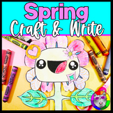 Spring Flower Craft and Writing Prompt Worksheets