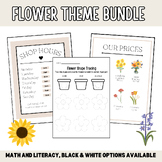 Spring Flower Dramatic Play Set Up + Printable Activity Bundle