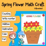 Spring Flower Math Craft- Differentiated (color, number, a