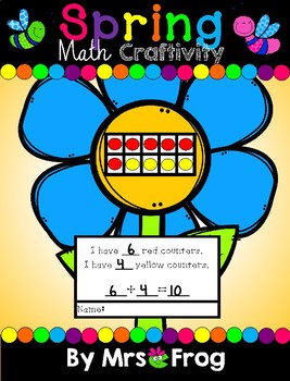 Preview of Spring Flower Math Craftivity