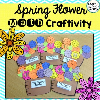 *Spring Flower Math Craftivity--Number Sense & Operations in Base 10 (2 ...