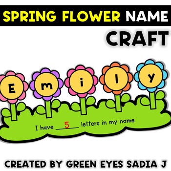 Preview of End of the year activities Flower Name Craft Spring Bulletin Board