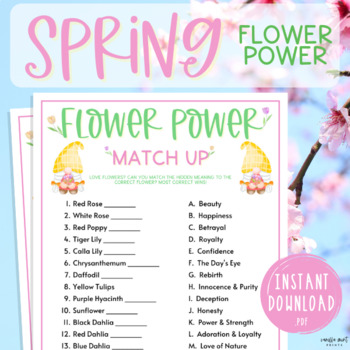 Spring Flower Power Trivia | Springtime Games Party Game | Classroom ...