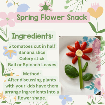 Preview of Spring Flower Snack