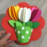 Spring Flower Summer Tulips Craft  April March May Activit