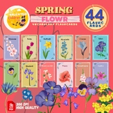 Spring Flower Vocabulary Flashcards | Spring Activity Printable