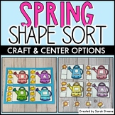 Spring Flowers 2D Shape Sort (craft & center options)