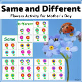 Spring Flowers Speech Therapy Activity Mother's Day Same a