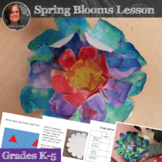 Spring Flowers Art Lesson; Radial Symmetry Spring blooms A