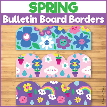 Spring Flowers Bulletin Board Borders and Banners - Spring Classroom Decor