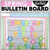 Spring Flowers Bulletin Board Kit for April - Spring Writing