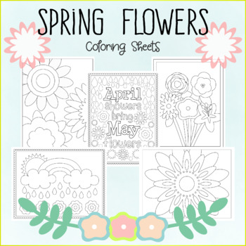 Hand-Drawn Flower Coloring Pages (Perfect for Spring, Earth Day, STEAM)