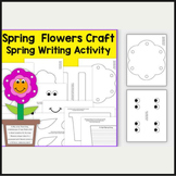 Spring Flowers Craft & Writing Worksheet | PreK & K Grade