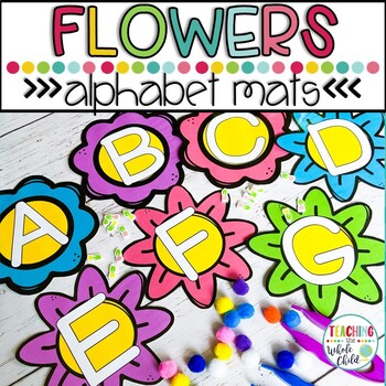 Preschool Spring Activities: Flowers Fine Motor Alphabet Letter Mats