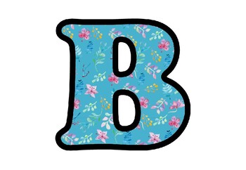 Preview of Spring Flowers, Letters, Numbers and Symbols, Spring Classroom Decor