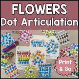 Spring Flowers Speech Therapy Activity Dot ARTiculation k,