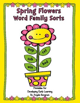 Preview of Spring Flowers - Word Family Sorts