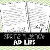 Spring Fluency Enhancing Ad-Libs (Stuttering Therapy)