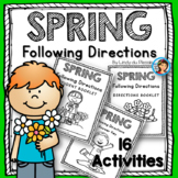 Spring Following Directions Worksheets