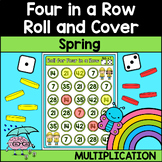 Spring Four in a Row Multiplication Game Math Center Activ