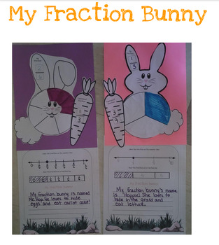 Preview of Spring Fraction Bunny