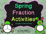 Spring Fraction Task Cards/Dry Erase Marker Activities