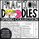 Spring Fractions Activities | Spring Color by Number Math