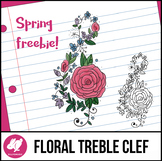 Spring Freebie!  - Floral Treble Celf