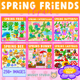 Spring Friends Clipart Bundle {Cute Spring Clip Art}
