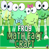 Spring Frog Activity Math Fact Practice Craft Kindergarten