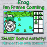 Spring Frog Counting with 10 Frame - SMART Board Activity!