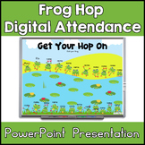 Spring Frog Hop Editable Digital Attendance PowerPoint Pre